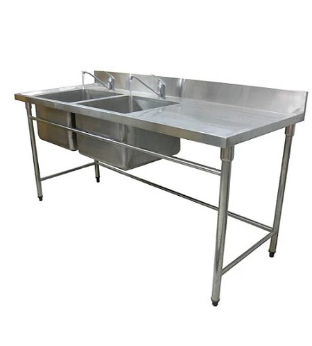 Bàn 2 chẩu rửa  công nghiệp