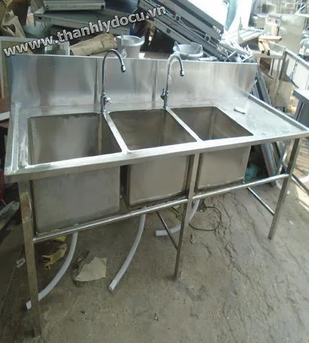 Bàn 3 chậu rửa