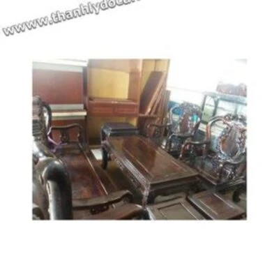 Bàn ghế gỗ mun 2
