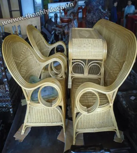 Bàn ghế mây phòng khách