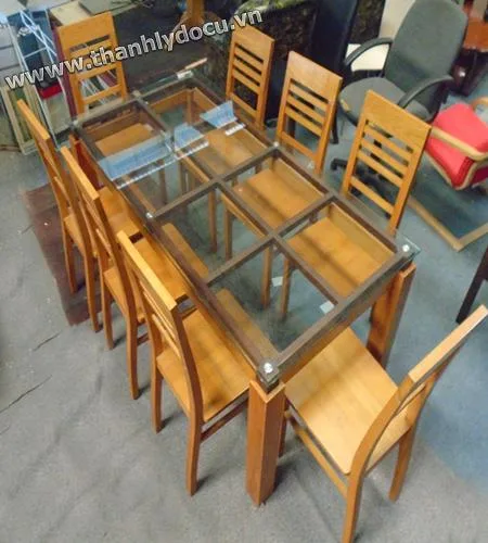 Bộ bàn ghế ăn nhập khẩu 01
