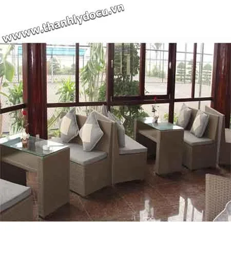 Bộ bàn ghế cafe sợi mây cao cấp thanh lý giá rẻ