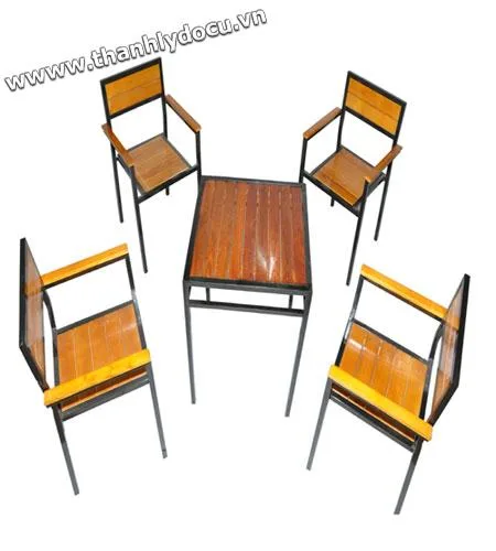 Bộ bàn ghế pallet có tay