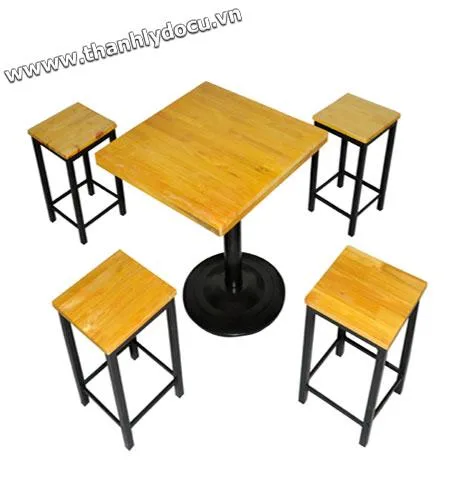 Thanh lý bộ bàn ghế pallet đôn trụ