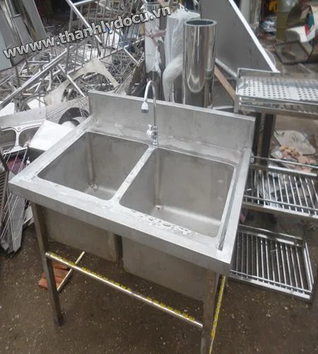 Chậu rửa công nghiệp 2 hố