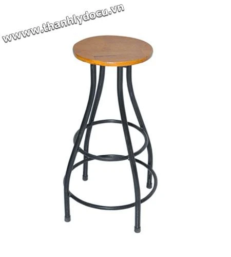 Ghế bar pallet tròn không tựa