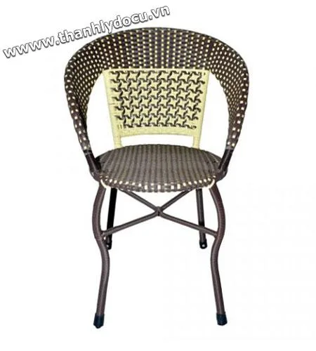 Thanh lý ghế cafe mây và khung thép mới 100%
