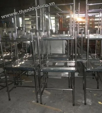 Thanh lý ghế nhà hàng chất liệu inox