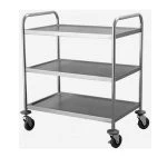 Xe đẩy inox 3 tầng mới