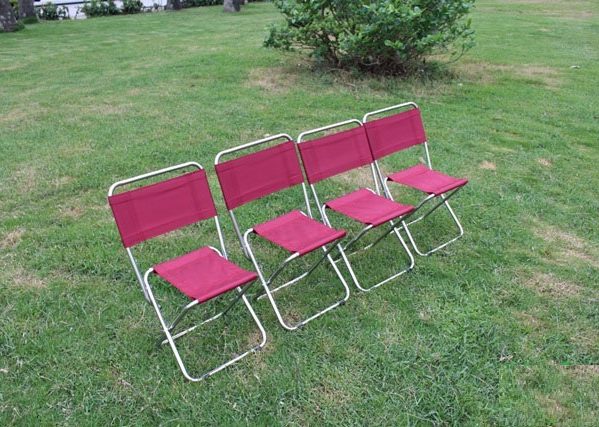 ghế dù xếp inox