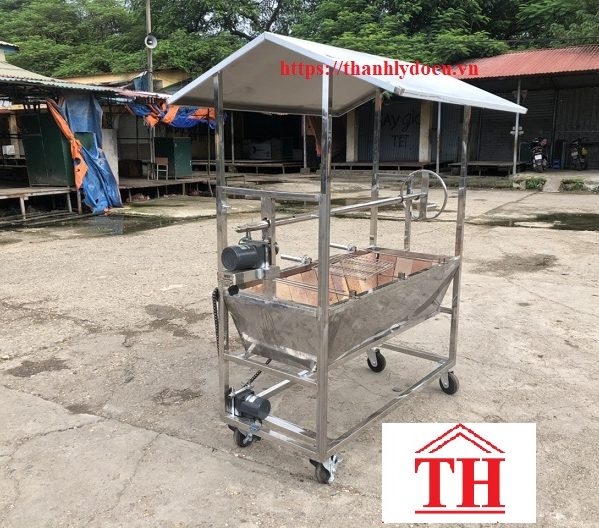 Lò quay vịt kết hợp quay lợn