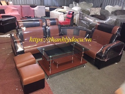 Bộ sofa góc da