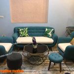Văng sofa xanh lá