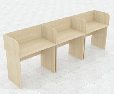 Cụm bàn làm việc vách ngăn 3 chỗ