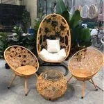 Bộ ghế xích đu đồng tiền
