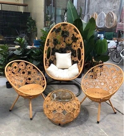 Bộ ghế xích đu đồng tiền