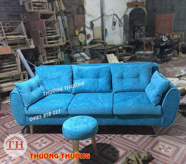 Sofa văng màu xanh