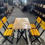 Bàn ghế cafe gấp mới