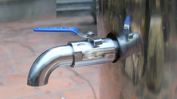 Van nồi nấu phở bằng inox 