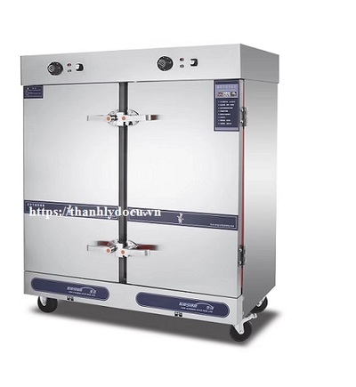 Tủ nấu cơm công nghiệp 24 khay ga có điều khiển