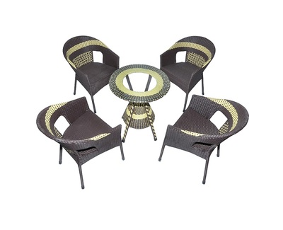 Bộ cafe sò nâu pha cốm