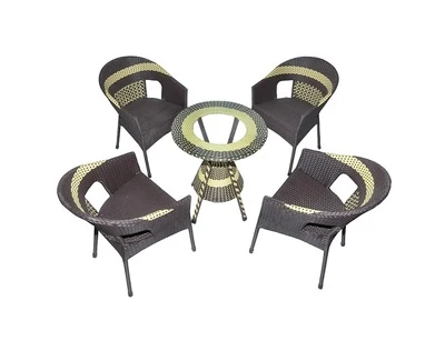 Bộ cafe sò nâu pha cốm