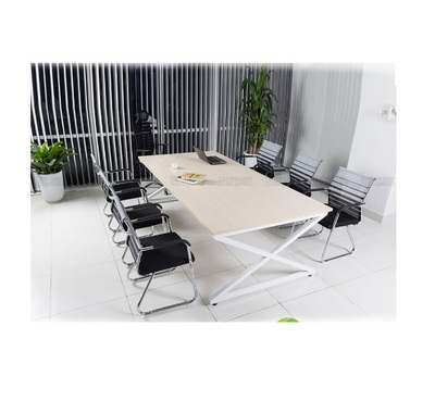 Bàn họp chân sắt chữ X