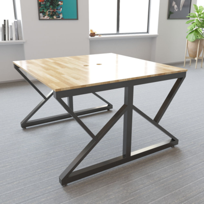 Cụm bàn làm việc 2 chỗ chân chữ K