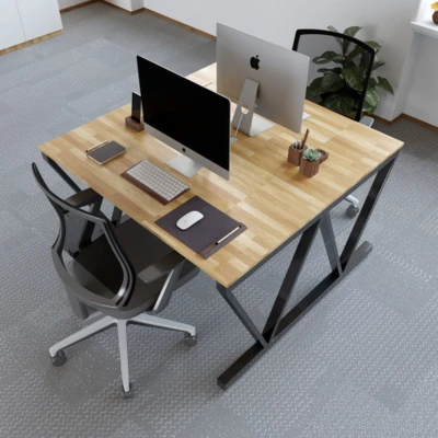 Cụm bàn làm việc 2 chỗ chân chữ V