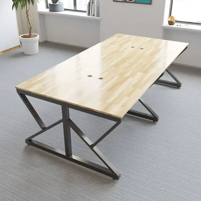 Cụm bàn làm việc 4 chỗ chân chữ K