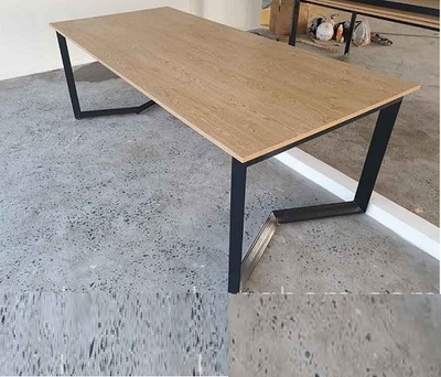 bàn họp chân sắt 2m2