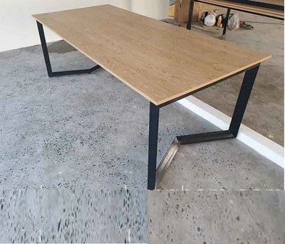 bàn họp chân sắt 2m2