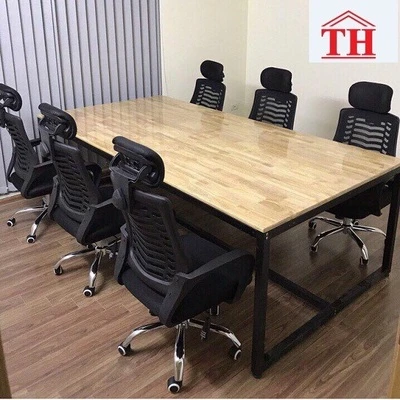 bàn họp chân sắt 2m4