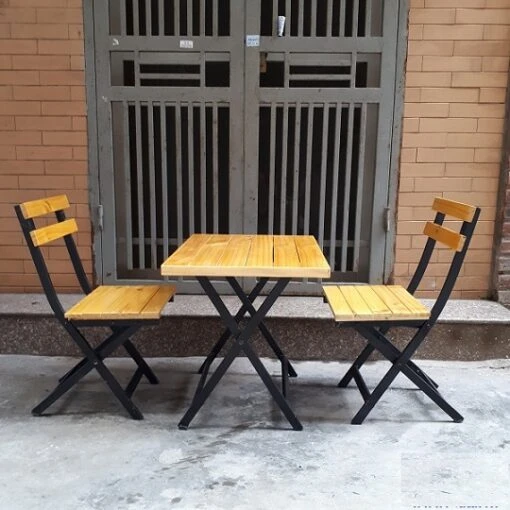 Thanh lý bộ bàn ghế cafe xếp TT01 – ảnh 2