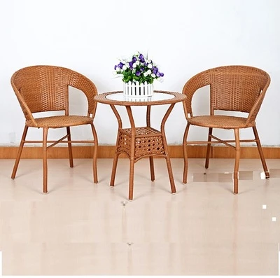 Bàn ghế nhựa giả mây TT07mới