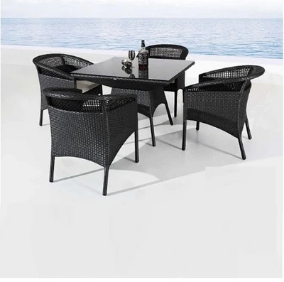 Bàn ghế nhựa giả mây TT08 mới