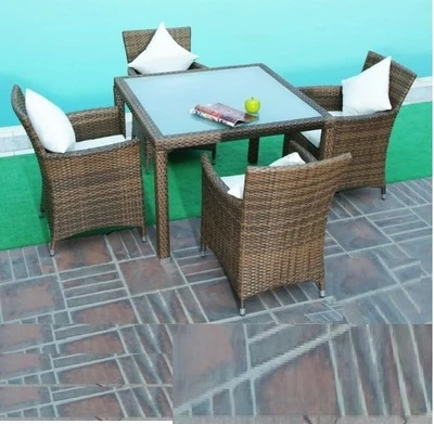 Bàn ghế nhựa giả mây TT11 mới