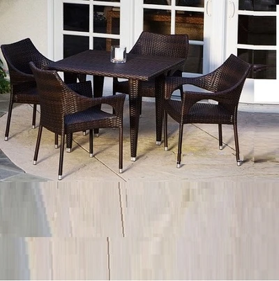 Bàn ghế nhựa giả mây TT14 mới