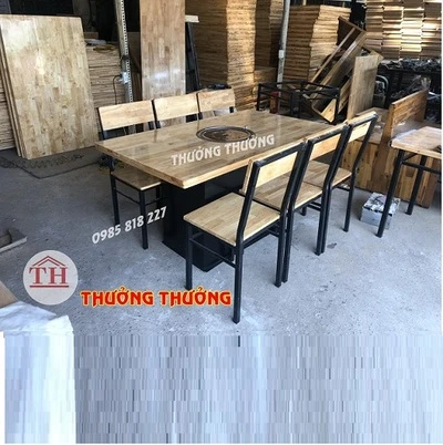 Bộ bàn lẩu nướng không khói hút âm