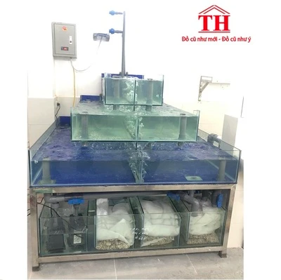 Bể hải sản tràn 3 tầng ba mặt