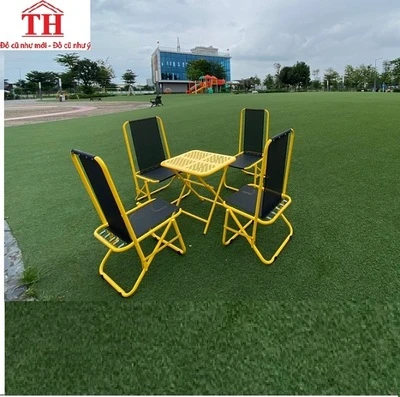 Bàn cafe trà chanh xếp gọn