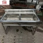 Chậu rửa công nghiệp đôi TQ