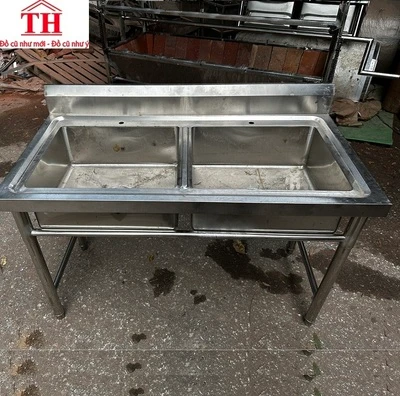 Chậu rửa công nghiệp đôi TQ