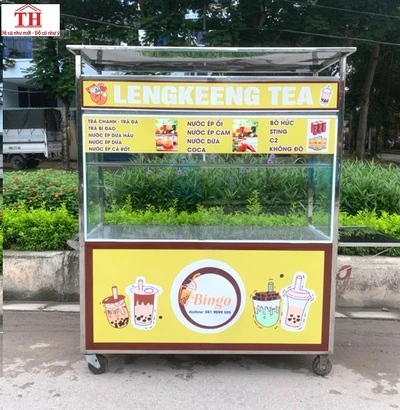 xe bán trà sữa 2m
