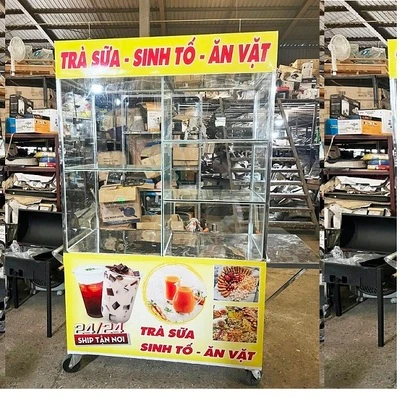 xe bán trà sữa sinh tố 1.1m