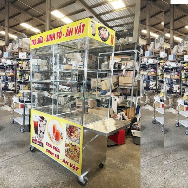 xe bán trà sữa sinh tố