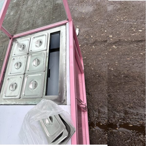 xe bán trà sữa 1.2m kèm khay