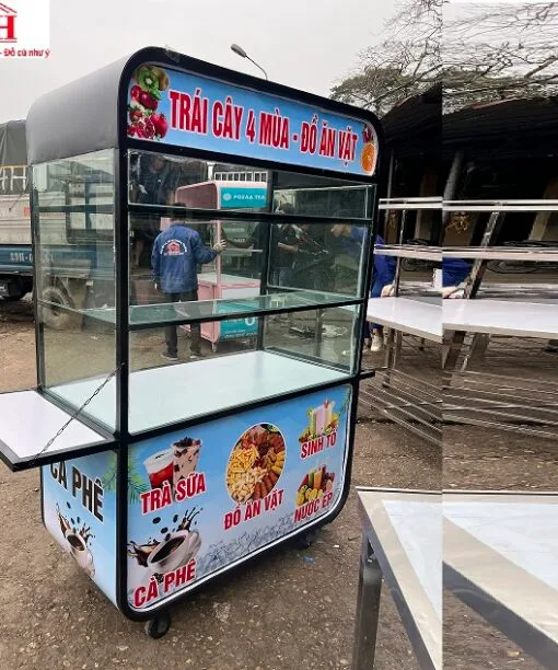 Xe bán trà sữa 60x1.2m