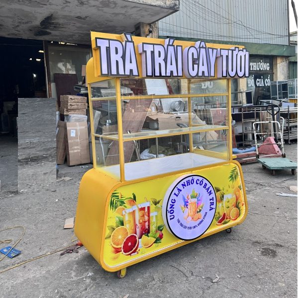 xe bán trà sữa trái cây
