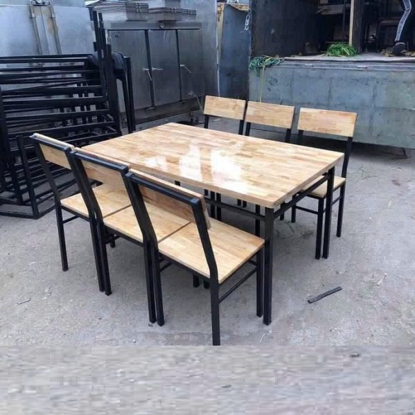 Bộ Bàn 6 Ghế Cho Quán Ăn